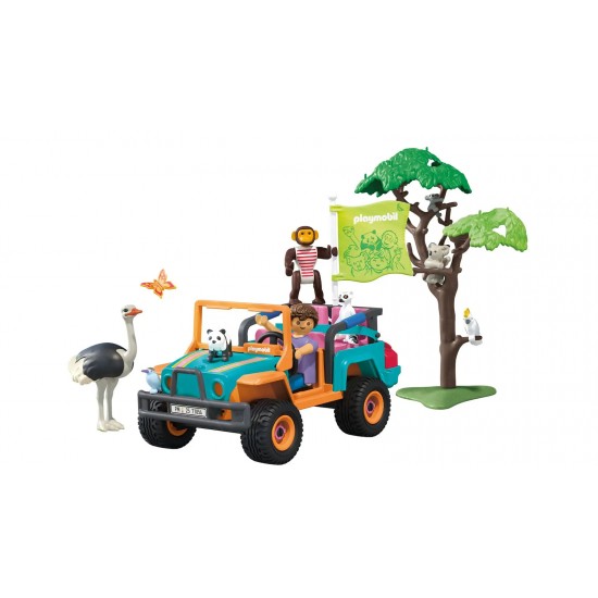 Playmobil Animals & Friends Όχημα 4Χ4 Και Άγρια Ζώα 71854