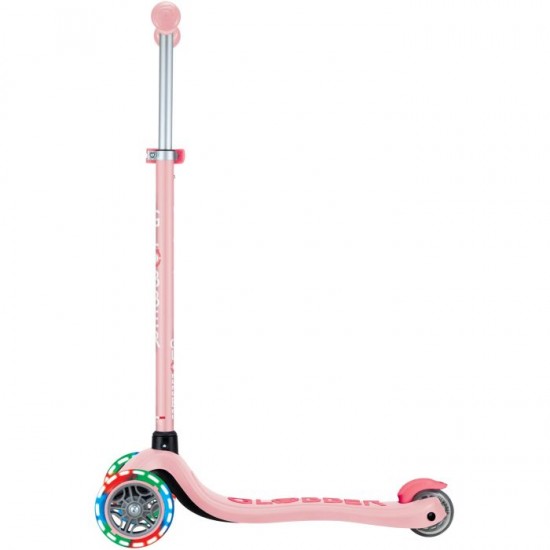 Globber Scooter Τρίτροχο Primo Plus Lights Pastel Pink 442-710-4