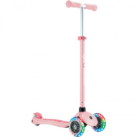 Globber Scooter Τρίτροχο Primo Plus Lights Pastel Pink 442-710-4