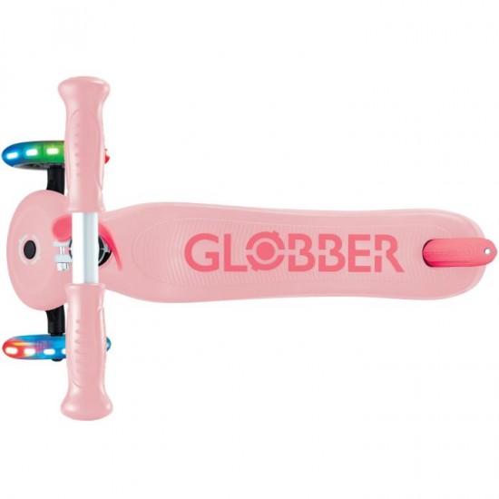 Globber Scooter Τρίτροχο Primo Plus Lights Pastel Pink 442-710-4