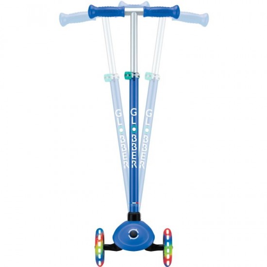 Globber Scooter Δίτροχο Primo Plus Lights Navy Blue 442-600-4
