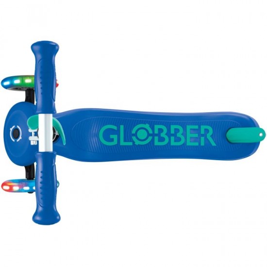 Globber Scooter Δίτροχο Primo Plus Lights Navy Blue 442-600-4