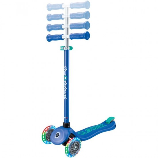 Globber Scooter Δίτροχο Primo Plus Lights Navy Blue 442-600-4
