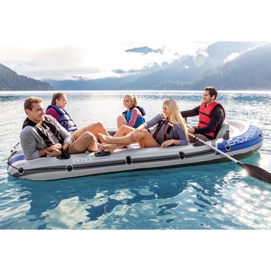 Intex Excursion 5 Φουσκωτή Βάρκα 5 Ατόμων με Κουπιά & Τρόμπα 366x168εκ