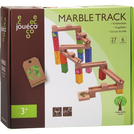 Joueco Εκπαιδευτικό Παιχνίδι Ξύλινο Marble Track