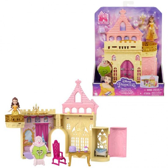 Mattel Disney Princess Μίνι Κούκλες - Το παλάτι της Πεντάμορφης HLW94