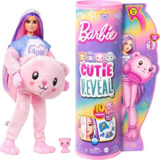 Mattel Barbie Cutie Reveal Κούκλα Αρκουδάκι HKR04