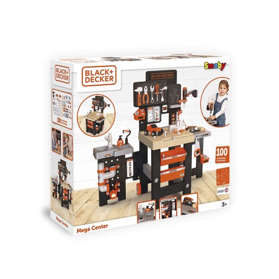 Smoby Παιδικός Πάγκος Black & Decker Mega Center 360726