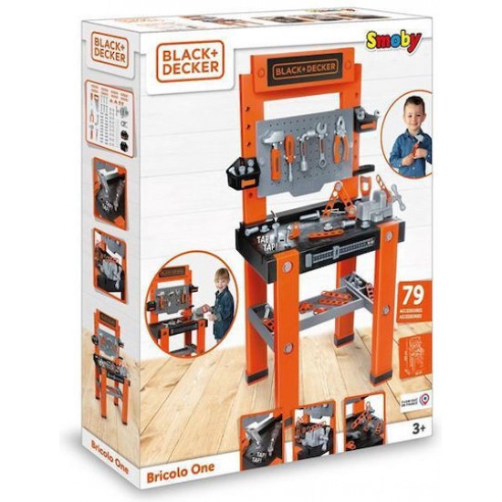 Smoby Black and Decker Πάγκος Εργασίας Bricolo Builder 360732