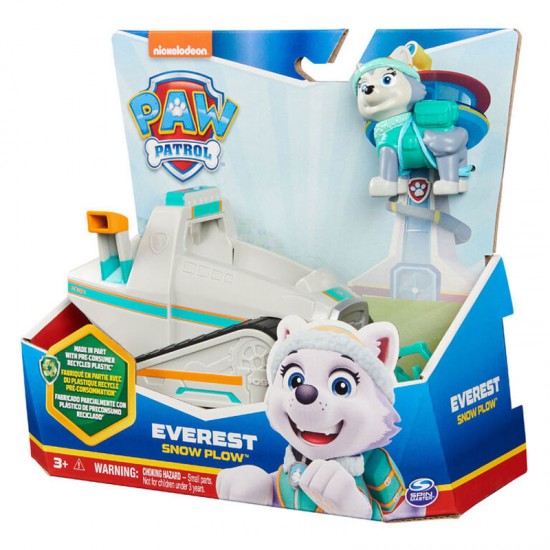 Spin Master Paw Patrol Snowmobile Vehicle with Everest Figurine