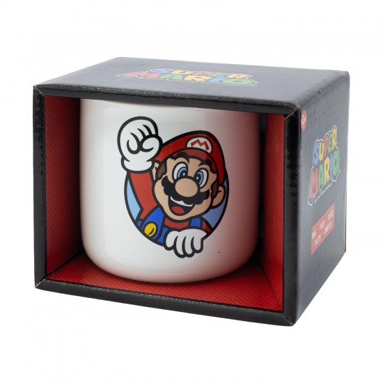 Stor: Super Mario - Ceramic Breakfast Mug in Gift Box (400ml) (8616) Stor: Super Mario - Ceramic Breakfast Mug in Gift Box (400ml) (8616)