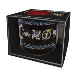 Stor: One Piece Skulls Anime - Young Adult Breakfast Mug In Gift Box (415ml) (537)