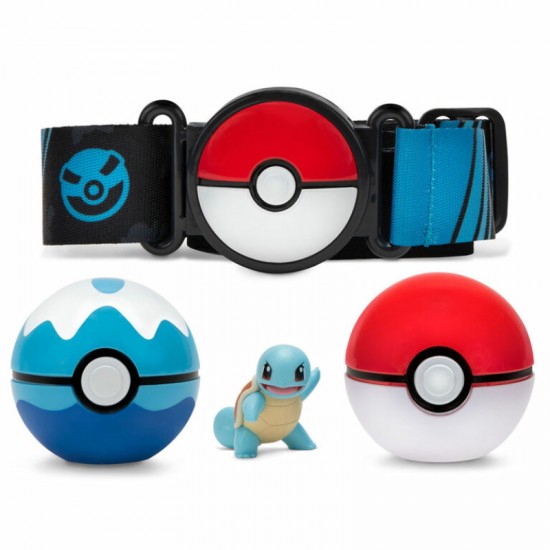 Jazwares Pokemon – Clip N Go Poke Ball Belt Set – Squirtle Φιγούρα Με Ζώνη JW095283-D