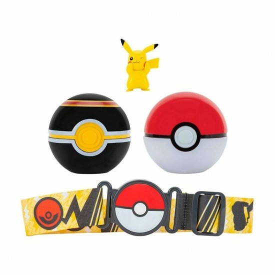 Jazwares Pokemon – Clip N Go Poke Ball Belt Set – Pikachu Φιγούρα Με Ζώνη