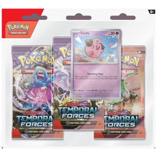 Pokemon Company Pokemon TCG Scarlet & Violet Temporal Forces - Cyclizar 3-Booster Blister (POK856464)