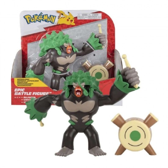 Jazwares Pokemon Epic Φιγούρα Μάχης Rillaboom Wave 4 