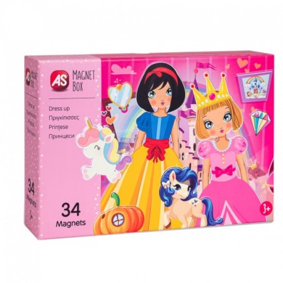 Magnet Box Εκπαιδευτικό Παιχνίδι Πριγκίπισσες Dress Up 34 Μαγνήτες