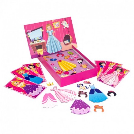 Magnet Box Εκπαιδευτικό Παιχνίδι Πριγκίπισσες Dress Up 34 Μαγνήτες