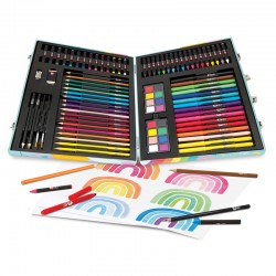 As Company Deluxe Μονόκερος Κασετίνα Ζωγραφικής Ξύλινη με 100 Αξεσουάρ 1038-82058