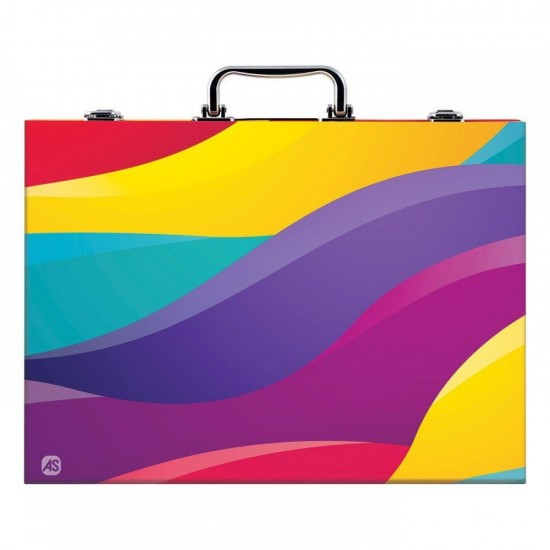 As Company Deluxe Ουράνιο Τόξο Κασετίνα Ζωγραφικής Ξύλινη με 100 Αξεσουάρ 1038-11050