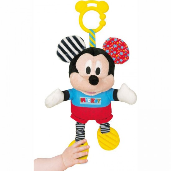 Baby Clementoni Disney MIckey Λούτρινο- Κουδουνίστρα 1000-17165