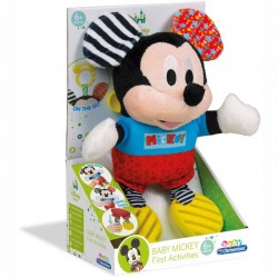 Baby Clementoni Disney MIckey Λούτρινο- Κουδουνίστρα 1000-17165
