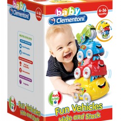 Baby Clementoni Πυραμιδα Με Οχηματα (1000-17111)