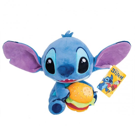As Company Λούτρινο Disney-Stitch Με Burger 25cm. (1607-01732)