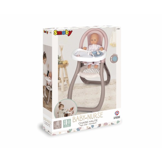 Smoby Baby Nurse Καρεκλάκι Φαγητού Για Κούκλα 220370