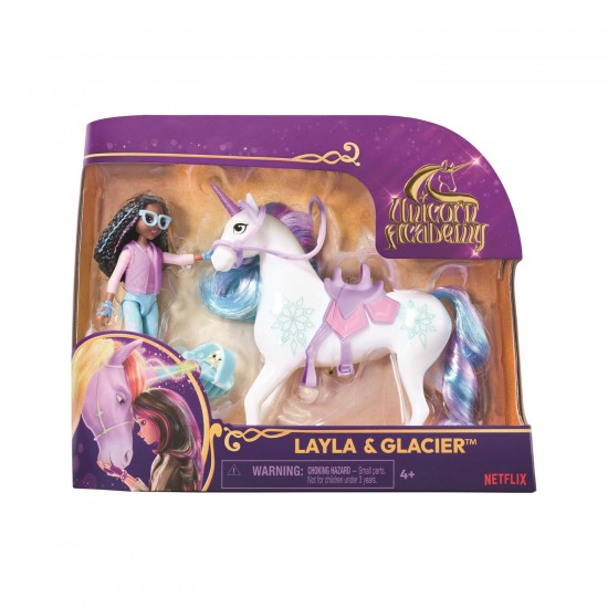 Spin Master Unicorn Academy: Layla & Glacier - Doll & Unicorn c