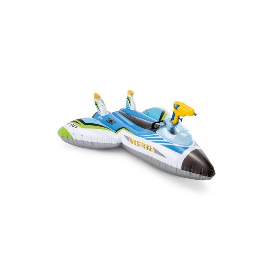 Intex Water Gun Plane Ride-On 117x117cm Blue 57536NP