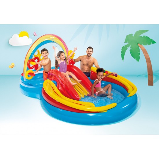 Intex Πισίνα Ουράνιο Τόξο Play Center 297x193x135cm 57453NP