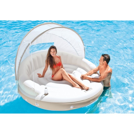 Intex Στρώμα Θαλάσσης Φουσκωτό με Σκίαστρο 199 x 150 εκ. 58292 EU