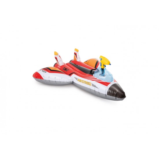 Intex Water Gun Plane Ride-On 117x117cm Red 57536NP