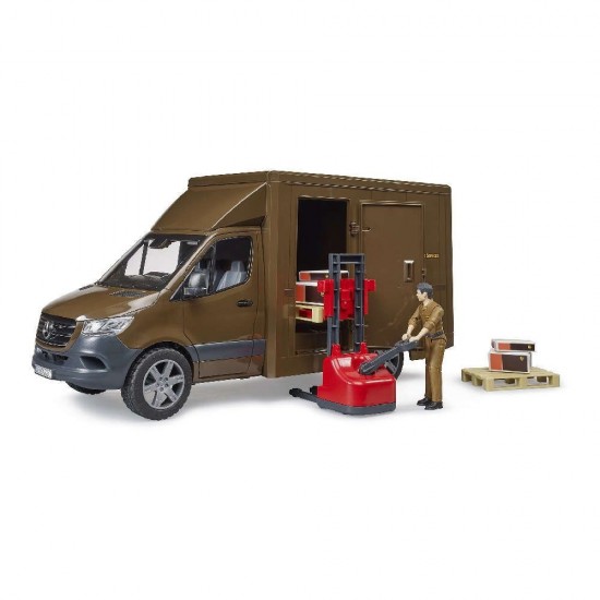 Bruder Φορτηγάκι Mercedes Benz Sprinter UPS με Οδηγό και Ανυψωτικό BR002678 Bruder Φορτηγάκι Mercedes Benz Sprinter UPS με Οδηγό και Ανυψωτικό BR002678