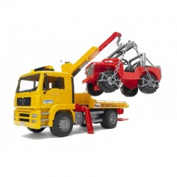 Bruder Φορτηγό MAN Οδικής Βοήθειας Με Γερανό & Τζιπάκι