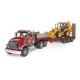 Bruder Φορτηγό MACK Granite με Επικαθήμενη Καρότσα και Φορτωτή/Εκσκαφέα JCB 4CX 
