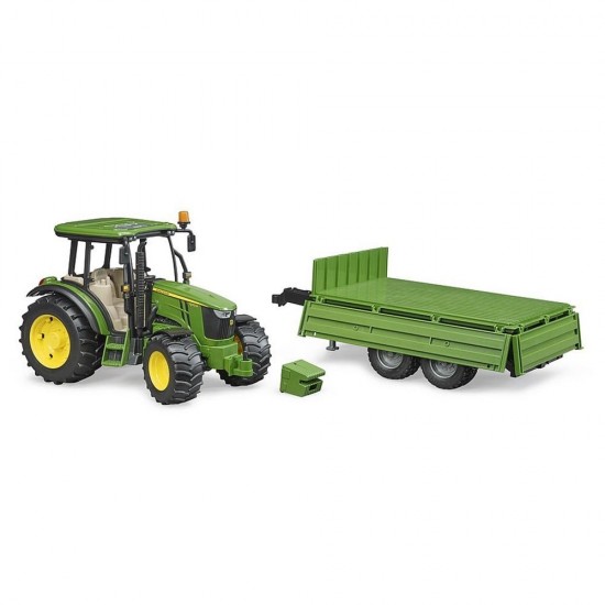 Bruder Τρακτέρ John Deere 5115M με Καρότσα 1:16