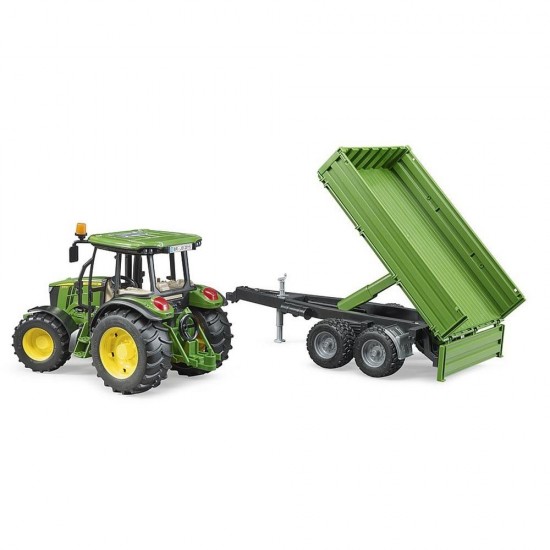 Bruder Τρακτέρ John Deere 5115M με Καρότσα 1:16