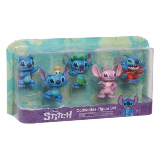 Lilo & Stitch - Mini Figures - 5-Pack Stitch Collectible Figure Set