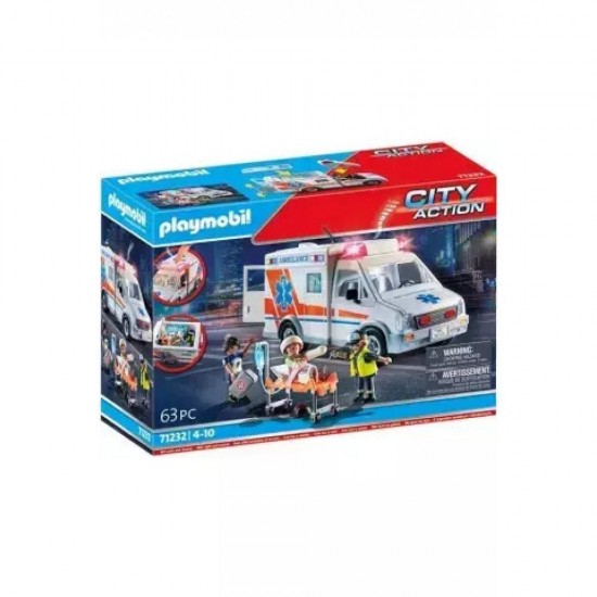 Playmobil City Action Ασθενοφόρο Με Διασώστες 71232