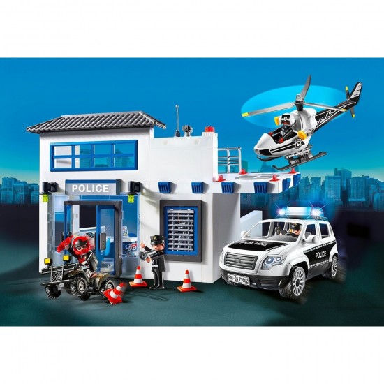 Playmobil City Action Τμήμα Περιπολικό Ελικόπτερο 71602