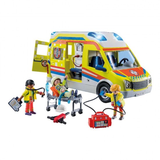 Playmobil City Life Ασθενοφόρο με Διασώστες 71202