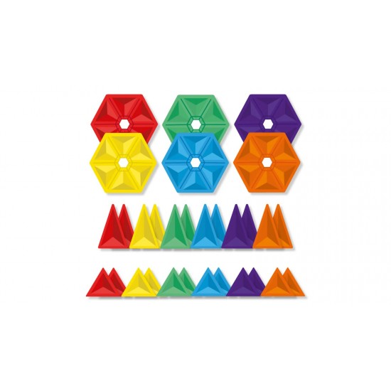 Connetix Rainbow Geometry Pack Μαγνητικά Τουβλάκια Κατασκευών 30τμχ - CT-R-00030-GE