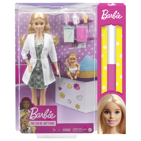 Λαμπάδα Mattel Barbie Γιατρός για Μωράκι GVK03