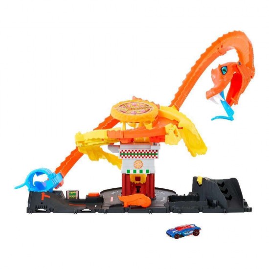 Λαμπάδα Hot Wheels City Πίστα Pizza Slam Cobra Attack HTN81