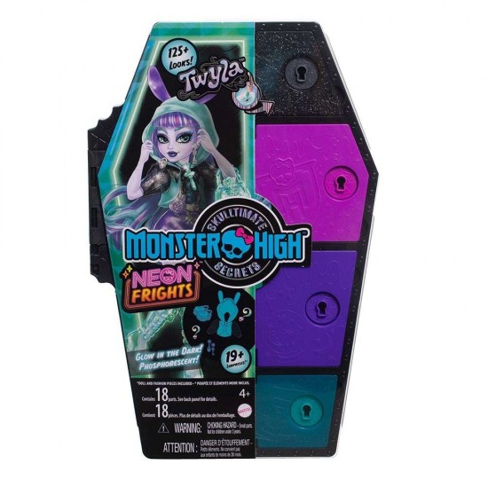 Mattel Monster High Skulltimate Secrets Neon Frights Κούκλα Twyla HNF82