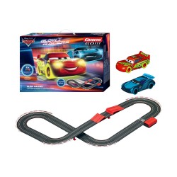Carrera GO!!! Set: Disney Cars - Glow Racers Lightning McQueen VS Jackson Storm - Battery Operated 1:43 (20063521)