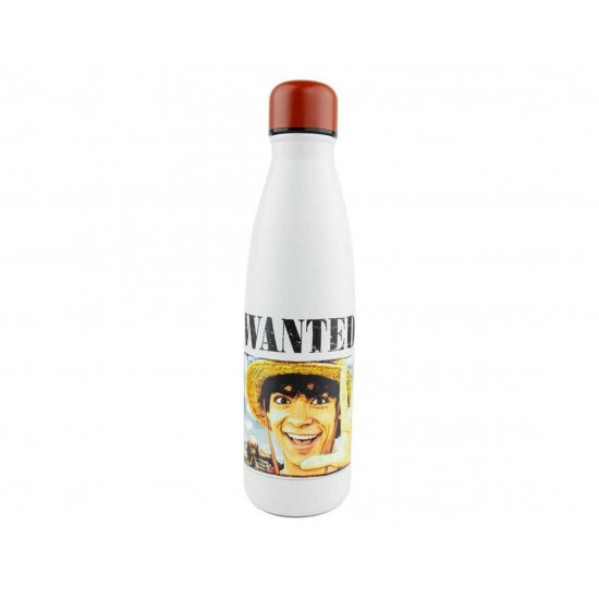 Cinereplicas Animation: One Piece - Wanted Luffy Stainless Water Bottle 