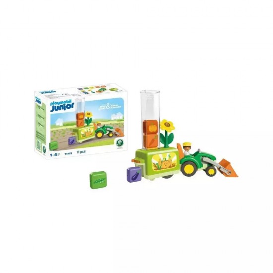 Playmobil Junior: Τρακτέρ Με Λαχανικά 71773
